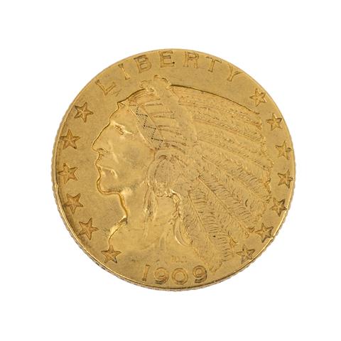 USA/GOLD - 5 Dollars 1909