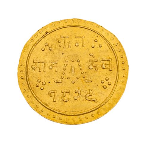 Nepal / Gold - 1/2 Mohar 1907 (SE 1829), Shah Dynasty,