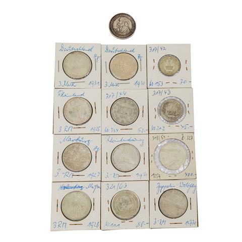 Deutsches Reich / Weimar - 12 verschiedene Münzen,