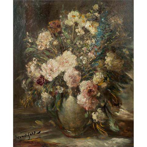 DORSCHFELDT, GEORG ALBERT (1898-1979), "Blumenbouquet in der Vase",