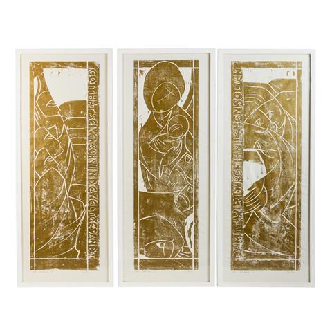 WEBER, GERHARD "Triptychon-Bethlehem".