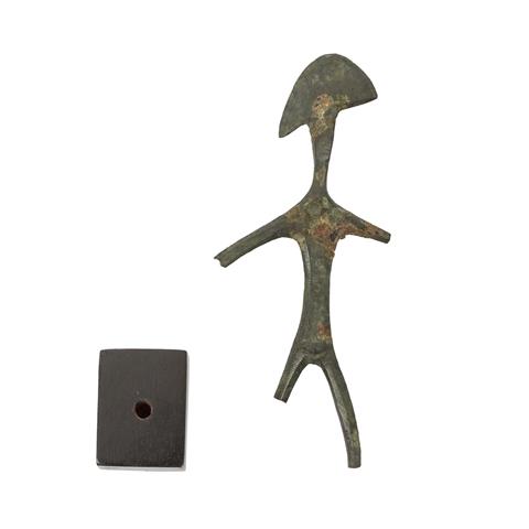 Miniatur eines Kriegers aus Bronze. ETRUSKISCH, 5./4. Jh.v.Chr..