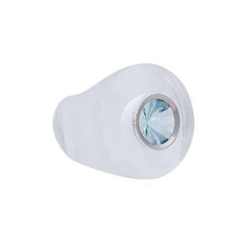 STOFFEL DESIGN Ring aus Bergkristall mit Aquamarin