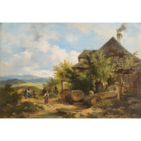 SCHUFRIED, DOMINIK (1810- umd 1890), "Auf dem Lande",