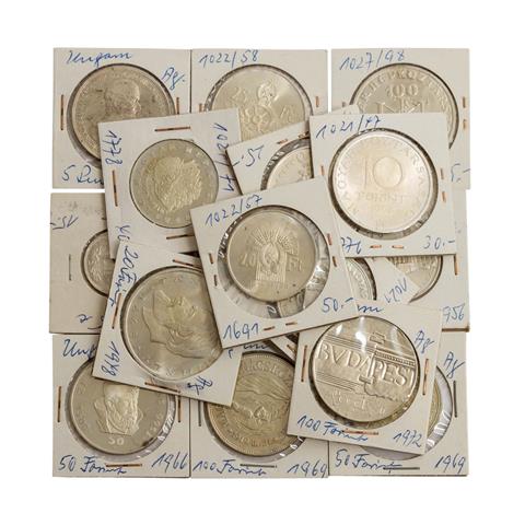 Ungarn - ex 1915/72, 16 verschiedene Münzen,