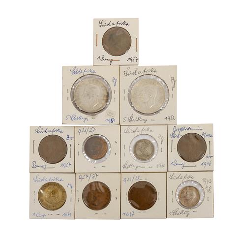 Südafrika - 11 Münzen ex 1927/52,