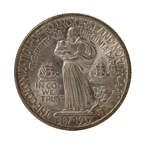 USA - 1/2 Dollar 1937, Roanoke Island,