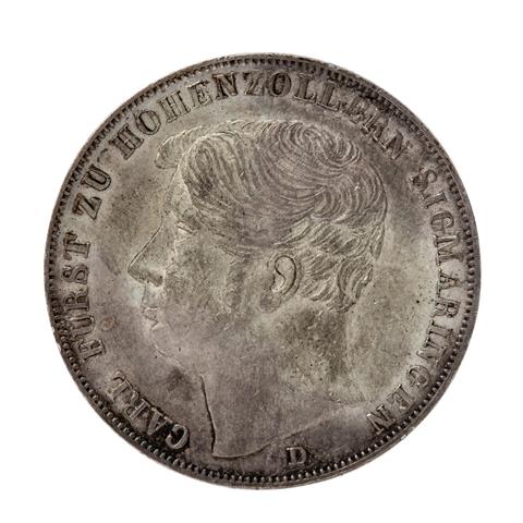 Hohenzollern-Sigmaringen - 2 Gulden 1847/D, Fürst Carl,