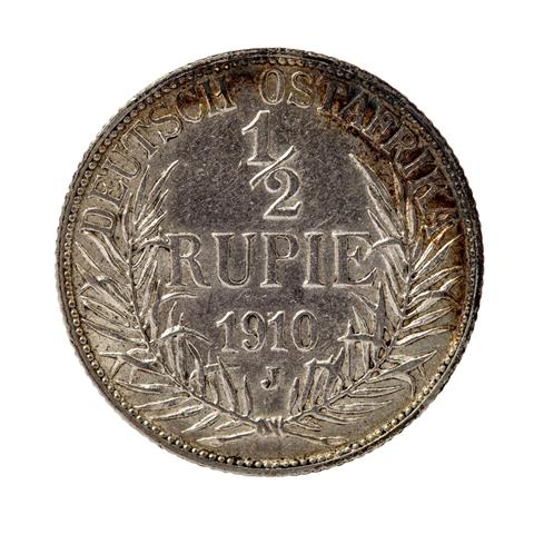 Deutsch Ostafrika - 1/2 Rupie 1910/J,