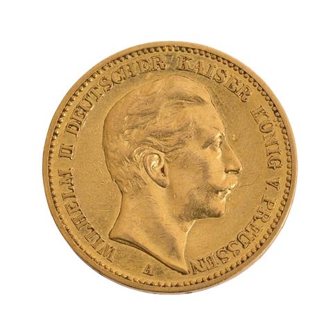 Preussen/GOLD - 20 Mark 1899/A, Wilhelm II.,