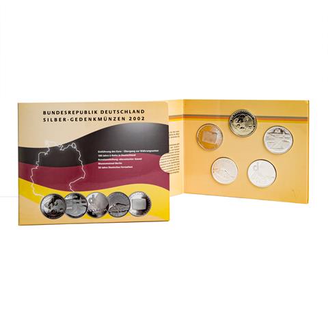 BRD - Silbergedenkmünzensatz 2002