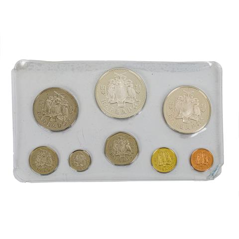 Barbados - Kursmünzenset 1973, 1 Cent bis 10 Dollars (8),