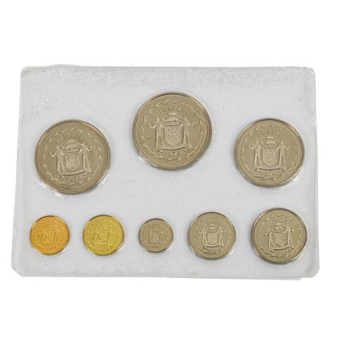 Belize (British Honduras) - Kursmünzenset 1974, 1 Cent bis 10 Dollars (8),