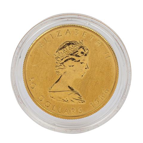 Kanada - 50 Dollars 1986, 1 Unze Gold fein,
