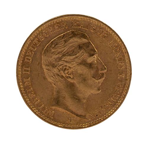 Dt. Kaiserreich, Preussen, 20 Mark 1903 /GOLD
