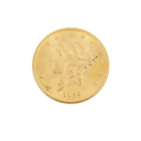 USA 20$ Double Eagle - Liberty Head 1893 S /GOLD