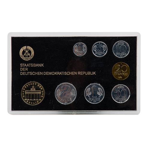 DDR Kursmünzensatz 1984 'Brandenburger Tor' 1 Pf. bis 5 Mark