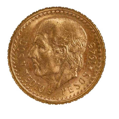 Mexiko/GOLD - 2,5 Pesos 1945 NP,