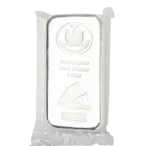 Fiji Inseln, 2.50 $ 2021, 1 Kilogramm Silber als Münzbarren,