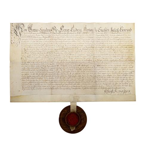 Lehensbrief von 1717,