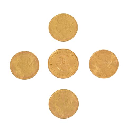 GOLDLOT bestehend aus Schweiz 4 x 20 Franken