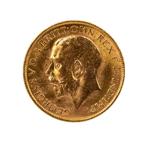 Südafrika/GOLD - 1 Sovereign 1927/SA, George V.,