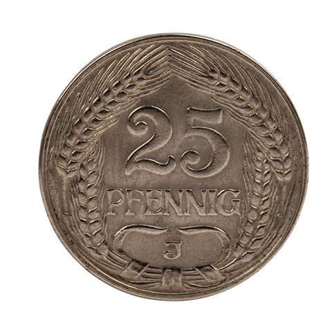 Dt. Kaiserreich - 25 Pfennig 1911 J