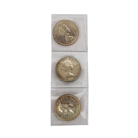 Kanada - 3 x Dollar, 1958, 1960, 1964,