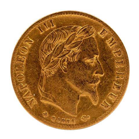 Frankreich - 5 Francs 1868/Strassburg, Napoeon III,