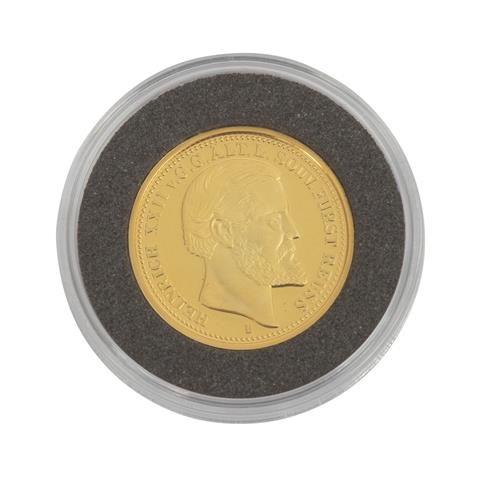 GOLD - Replik in 585/1000 20 Mark 1875 B