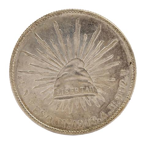 MEXIKO - 1 Pesos Silber 1908