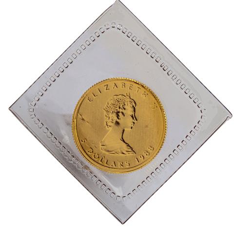KANADA - 5 $ Maple Leaf 1/10 oz GOLD, 1988,