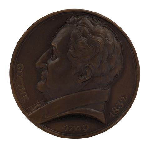 Bronzemedaille Johan Wolfgang von Goethe 1932