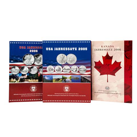 USA/Kanada SILBER - 2 Jahressätze USA 2005/2006