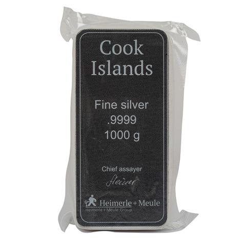 Münzbarren 1 kg COOK ISLANDS - Feinsilber