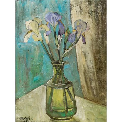 STAWI,OTTO Maler des 20.Jh., "Lilien in Glasvase"