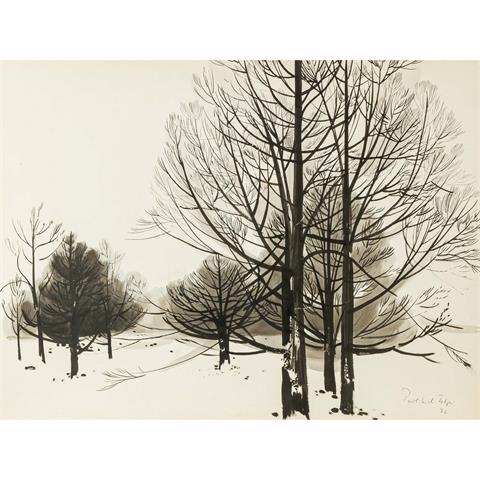FELGER, PAUL ERICH (1910-1979), "Winterlandschaft mit Bäumen",
