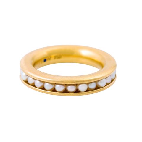 Ring mit beweglichen kleinen Perlen