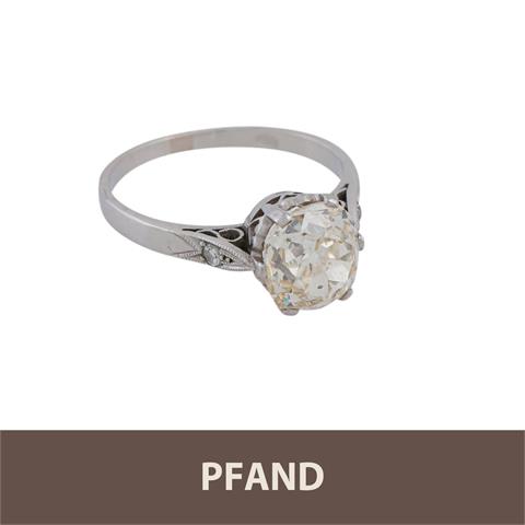 PFANDAUKTION - Ring mit Altschliff-Diamant, 2,35 ct, Getönt/P1,