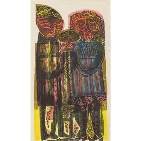 GRIESHABER, HAP (Helmut Andreas Paul, 1909-1981), "Black Family", 1964,