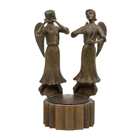 ROMANG, WERNER (Bildhauer 20. Jh.), "Paar musizierende Engel",