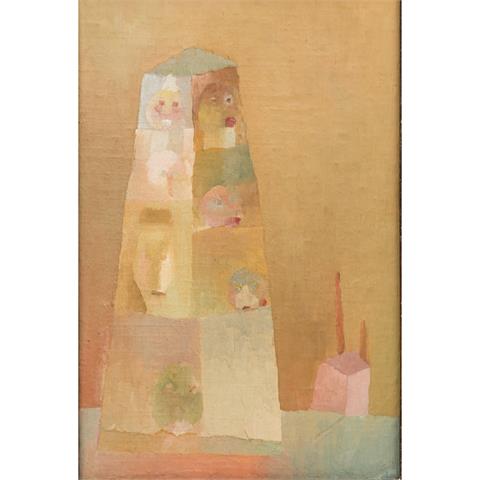 KAESDORF, JULIUS (1914-1993) "Turm mit Figuren"