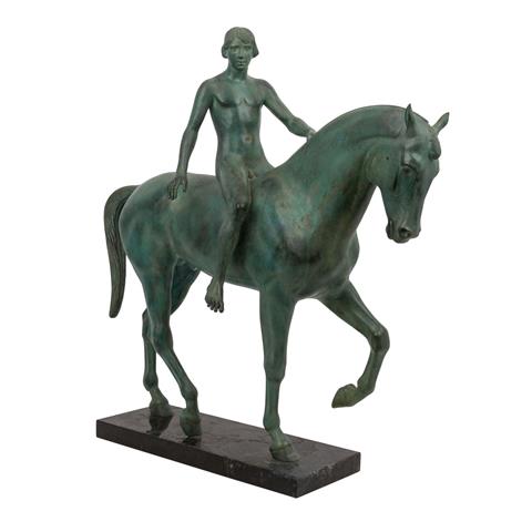 VOLKMANN, Arthur, ATTRIBUIERT / NACH (1851-1941), "Jüngling zu Pferd",