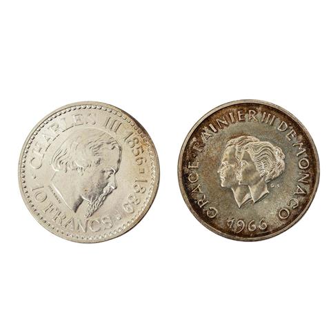 Monaco/SILBER - 10 Francs 1966