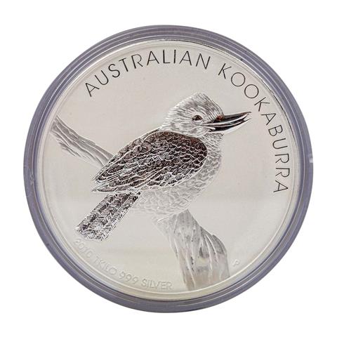 Australien/SILBER - 1 Kilo 999 Silber Kookaburra 2010