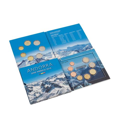 Konvolut aus 2 Kursmünzensätzen Andorras -