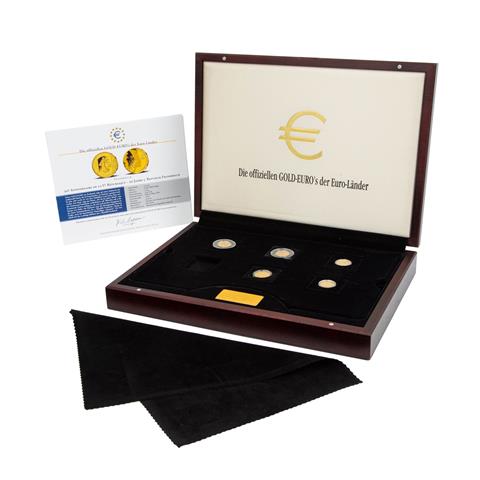 GOLD-EUROS der Euro-Länder - Exklusive Holzschatulle
