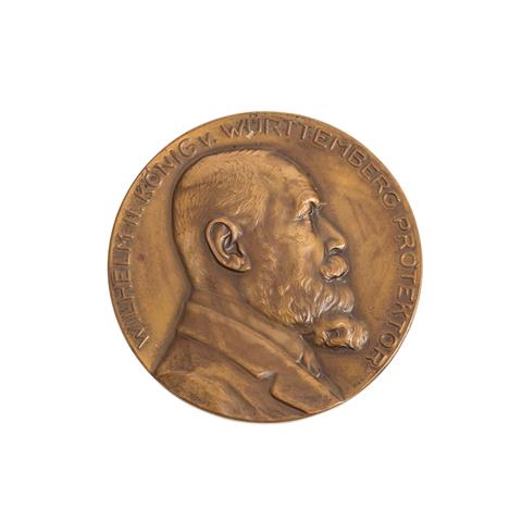 Württemberg - König Wilhelm II, Bronzene Prämienmedaille, Stuttgart 1911,