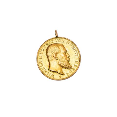 Württemberg - Goldene Militärverdienstmedaille, König Wilhelm II.,