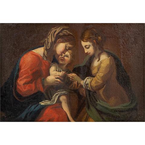 ITALIENISCHER MALER 18./19. Jh., "Maria mit Kind und heilige Katharina",